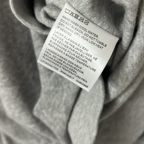 ONIA gray terry quarter zip pullover size L - Picture 5 of 6